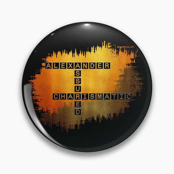 Item preview, Alexander, Assured and Charismatic Crossword designed and sold by words-my-art.