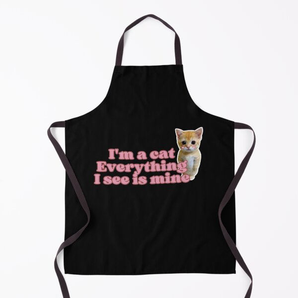 Item preview, “My dear, I'm a cat. Everything I see is mine.” cute Cat Meme with quote, Funny Ginger Orange Kitten designed and sold by out-fitter.