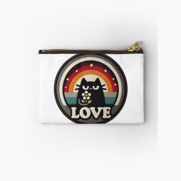 Item preview, Kawaii Cat Flower Love Felt designed and sold by GALUMARKET.