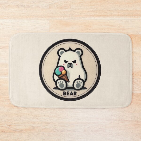 Item preview, Kawaii Bear Ice Cream Bear Felt designed and sold by GALUMARKET.