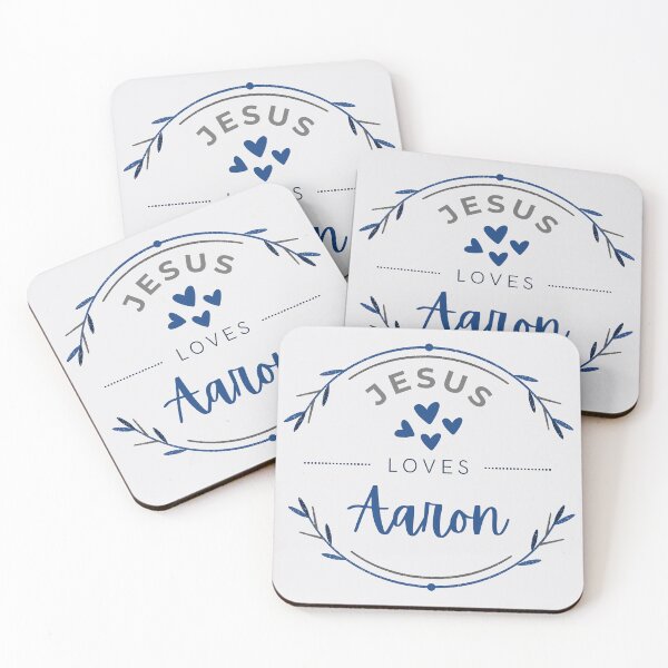 Item preview, Aaron - Jesus Loves Aaron / personalised name  designed and sold by Share-Blessings.