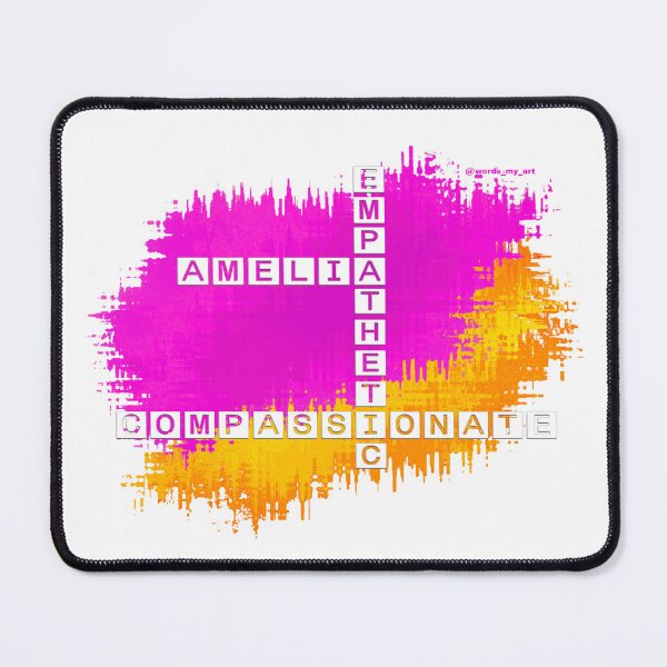 Item preview, Amelia, compassionate and empathetic, crossword designed and sold by words-my-art.