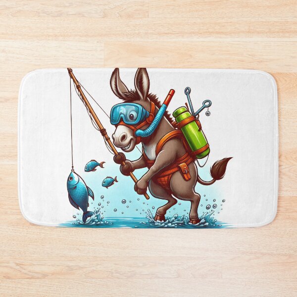 Item preview, Whimsical Donkey Adventures: Snorkeling and Fishing designed and sold by iwcus.