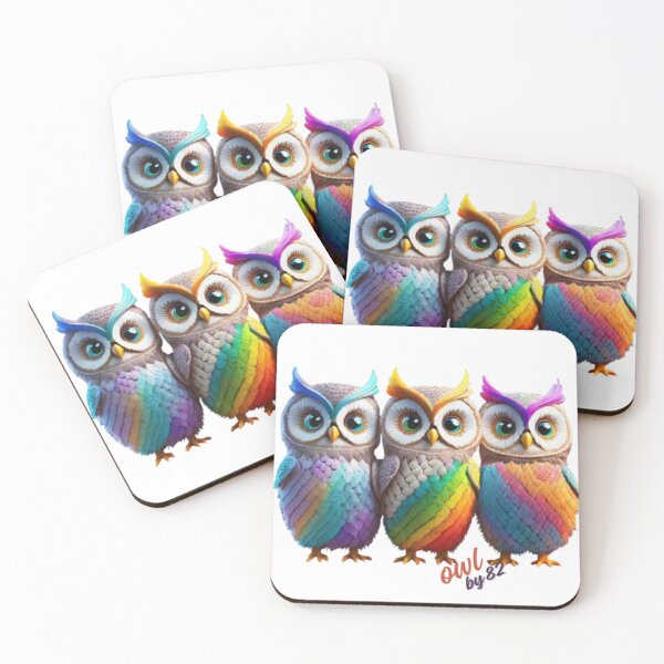 Item preview, Vibrant Owl Trio designed and sold by FPBby82.