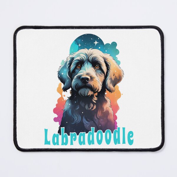 Item preview, Cute Labradoodle Print designed and sold by Thehatinthecat.