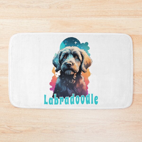 Item preview, Cute Labradoodle Print designed and sold by Thehatinthecat.