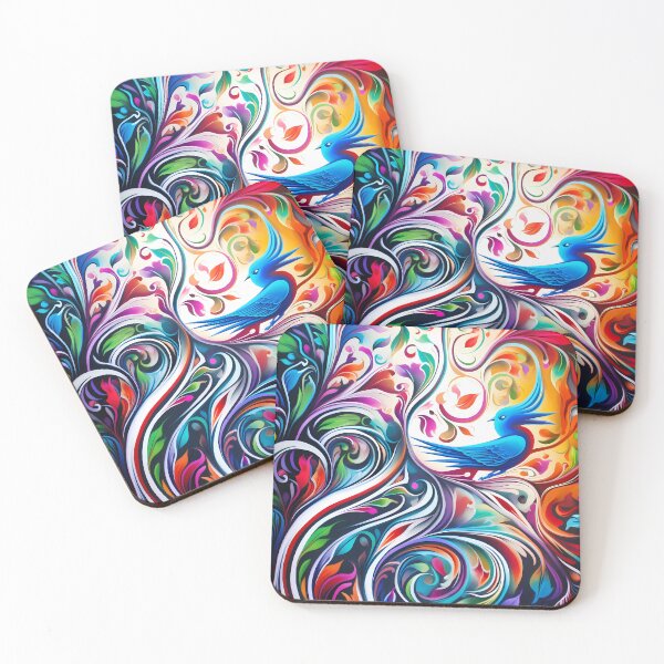 Item preview,  Colorful Bird's Flight designed and sold by DeMuurdecoratie.