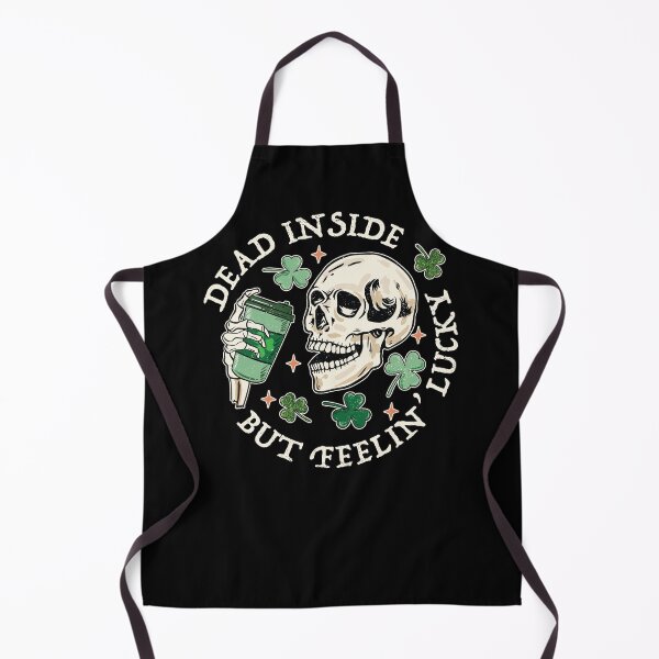 Item preview, Dead Inside But Feelin Lucky Funny Skeleton Groovy St Patricks Day designed and sold by Artisticlions-A.