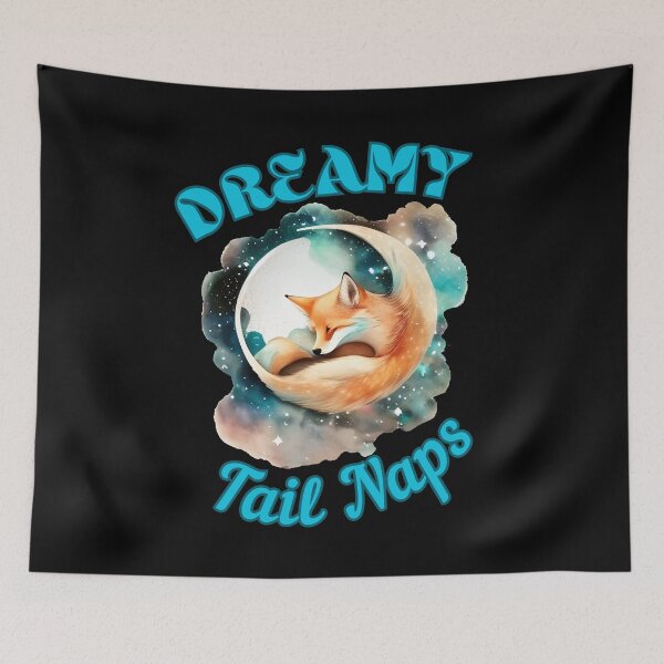 Item preview, Dreamy Tail Naps. fox face designed and sold by FoxVibes.