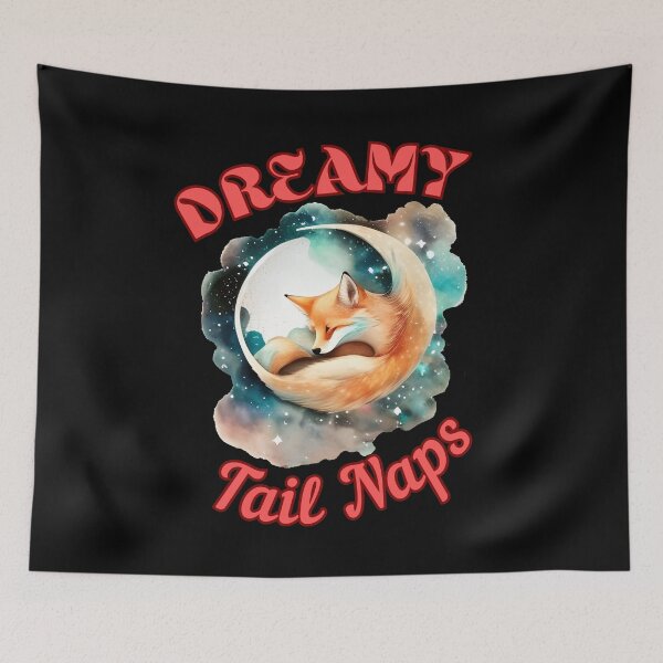 Item preview, Dreamy Tail Naps. fox head designed and sold by FoxVibes.