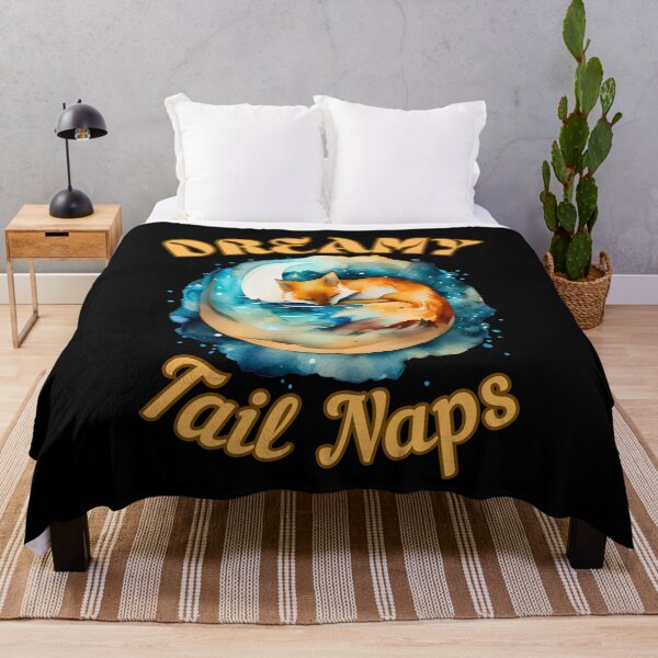 Item preview, Dreamy Tail Naps. fox saying designed and sold by FoxVibes.