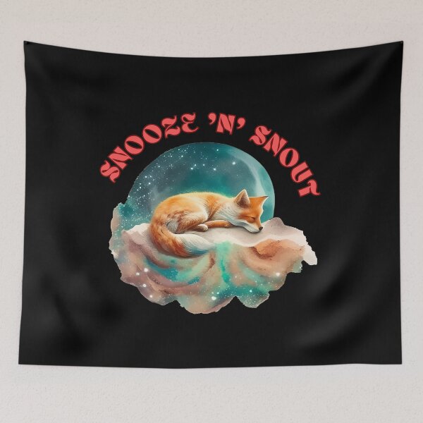 Item preview, Snooze 'n' Snout. retro fox designed and sold by FoxVibes.