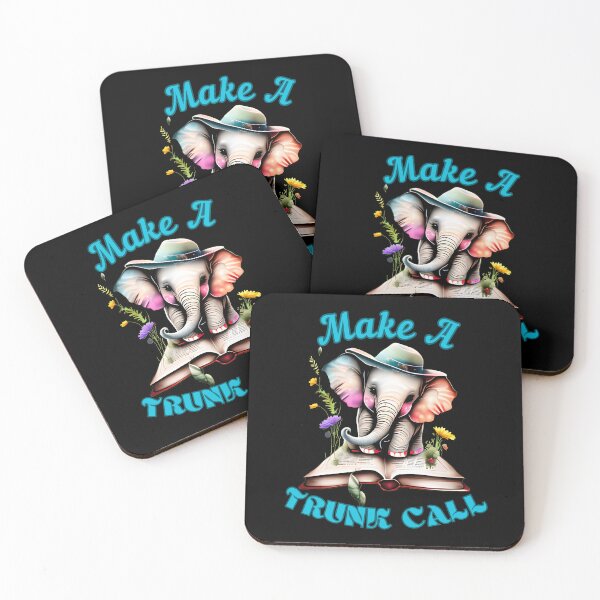 Item preview, Make A Trunk Call. colorful elephant designed and sold by ElephantVibes.