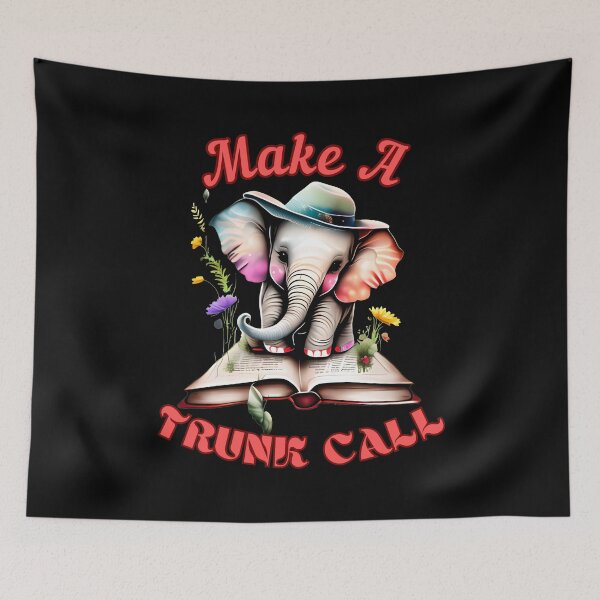 Item preview, Make A Trunk Call. elephant head designed and sold by ElephantVibes.