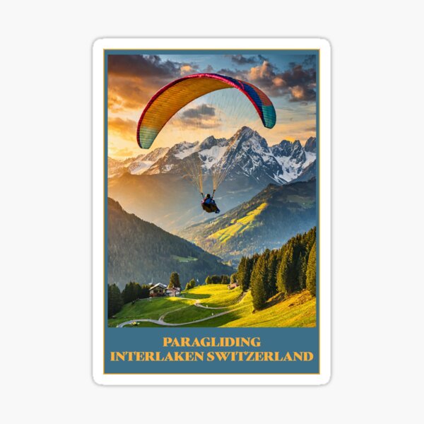 Item preview, Paragliding Interlaken Switzerland designed and sold by NPStudio.