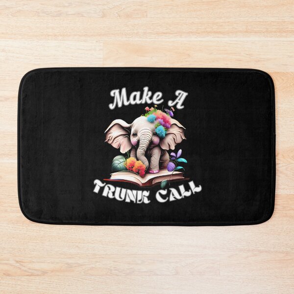 Item preview, Make A Trunk Call. watercolor elephant designed and sold by ElephantVibes.