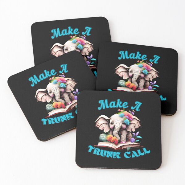 Item preview, Make A Trunk Call. happy elephant designed and sold by ElephantVibes.