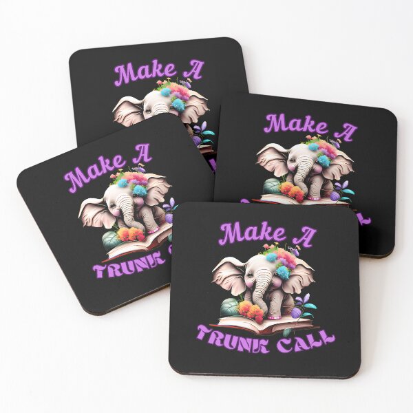 Item preview, Make A Trunk Call elephant quote designed and sold by ElephantVibes.