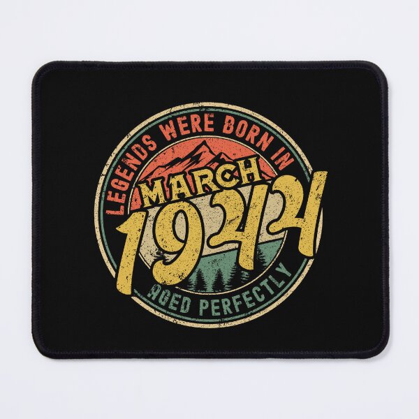 Item preview, Legends were born in MARCH 1944 - aged perfectly - awesome vintage birthday designed and sold by oudinmeissArt.