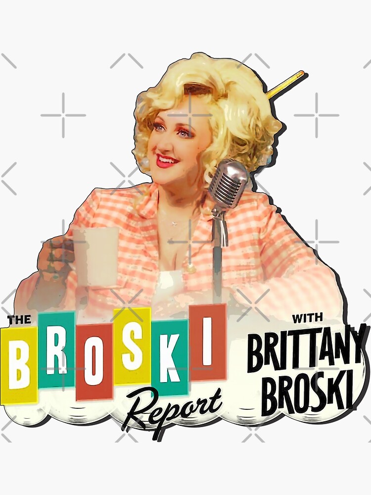 "The Broski Report Podcast Fan Art" Sticker For Sale By Mad Factory ...