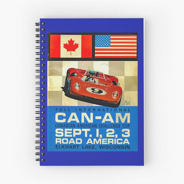 Item preview, Classic Can-Am Racing Poster. Full Size. Canadian-American Challenge Cup. Road America Road Course, Elkhart Lake, Wisconsin. Classic, Vintage, Old School Racing Poster designed and sold by MoreEZUSA-Here.