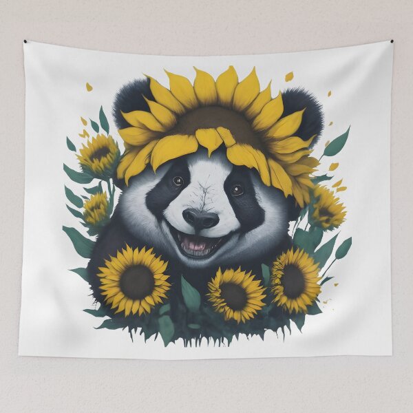 Item preview, Panda Sunflower Crown designed and sold by Designowner.