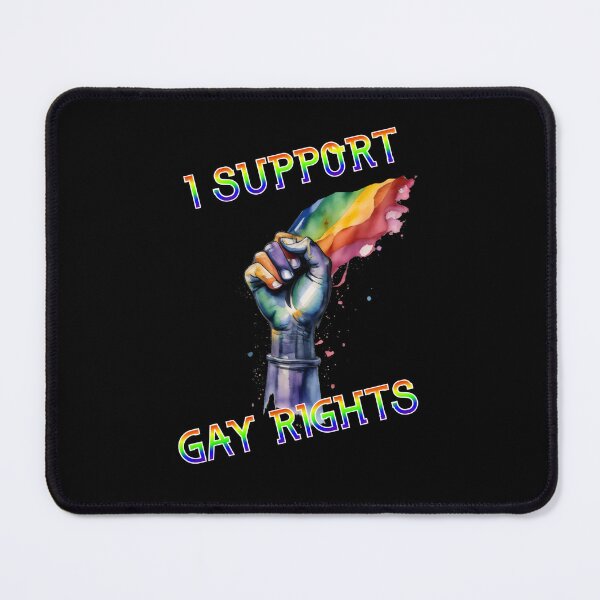 Item preview, I Support Gay Rights: Pride Fist and Pride Torch designed and sold by MillennialVibe.