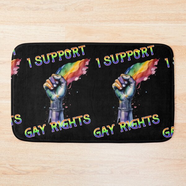 Item preview, I Support Gay Rights: Pride Fist and Pride Torch designed and sold by MillennialVibe.