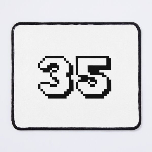Item preview, 35, thirty-five, white, retro video game, 1 up! designed and sold by Numbers-Art.