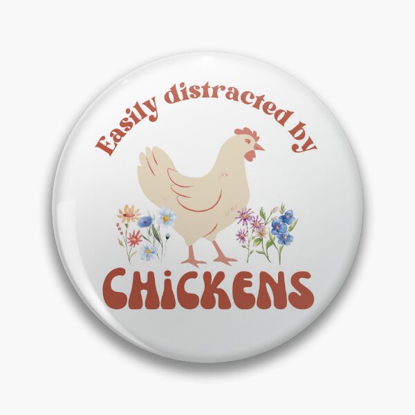 Item preview, Funny Chicken Quote and Flowers designed and sold by Bridget Swanson.