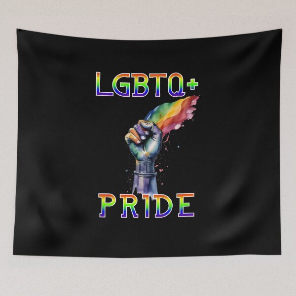 Item preview, Love your Community: LGBTQ+ Pride Fist and Pride Torch designed and sold by MillennialVibe.