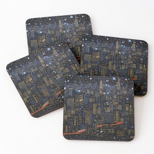 Item preview, Sashiko cityscape  designed and sold by jo3yk.