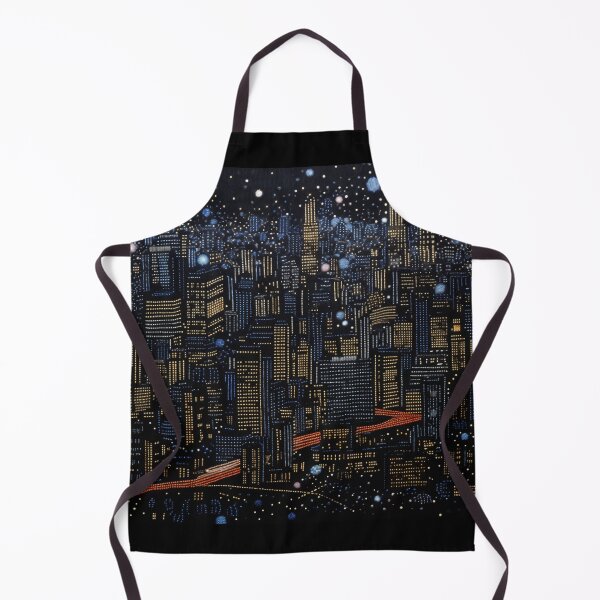 Item preview, Sashiko cityscape designed and sold by jo3yk.