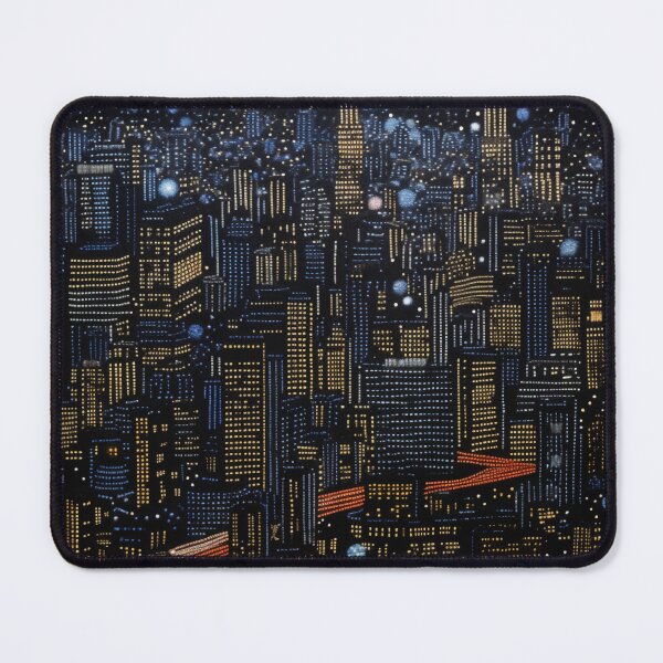 Item preview, Sashiko cityscape designed and sold by jo3yk.