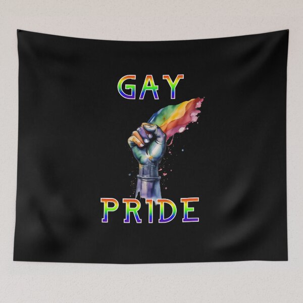 Item preview, Celebrating Gay Pride: LGBTQ+ Pride Fist and Pride Torch designed and sold by MillennialVibe.