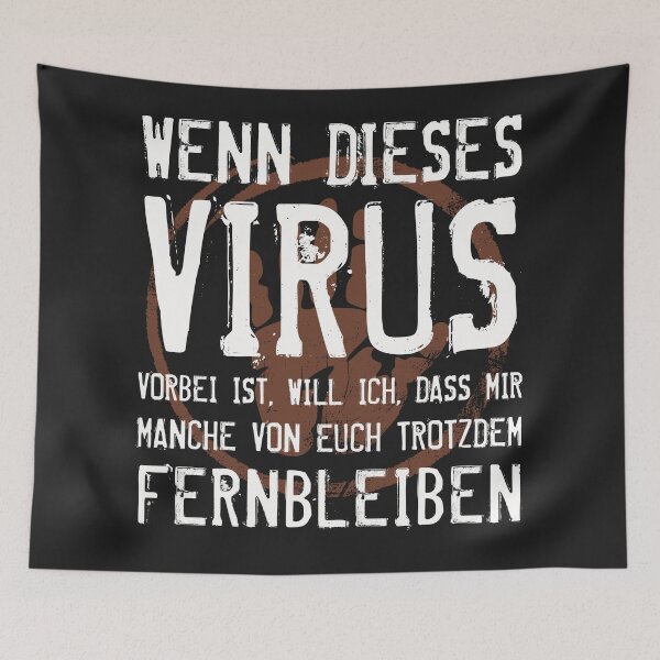 Item preview, "Wenn dieses Virus vorbei ist". Lustiger Spruch. Geschenkidee designed and sold by silentcolors.