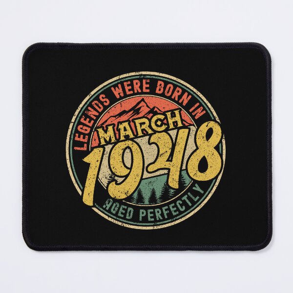 Item preview, Legends were born in MARCH 1948 - aged perfectly - awesome vintage birthday designed and sold by oudinmeissArt.