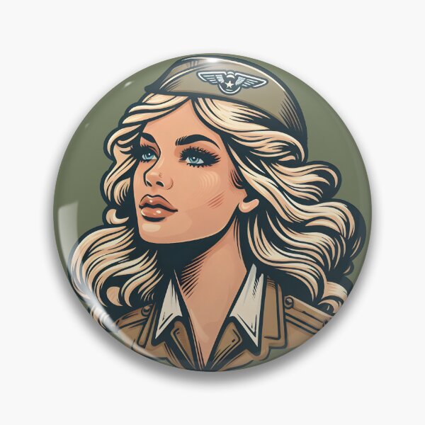 Item preview, Vintage Female Aviator designed and sold by Vertical Speed.