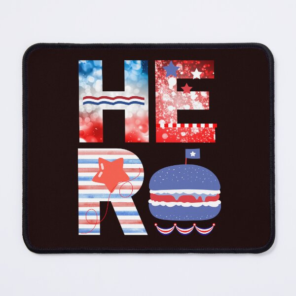 Item preview, hero, red, white and blue designed and sold by seahorse crossing.