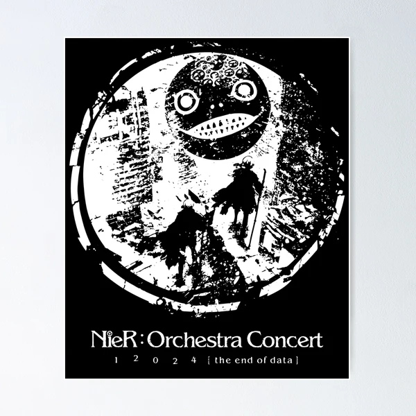 NieR Orchestra Concert design - Emil / Yoko Taro mask 2B & 9S