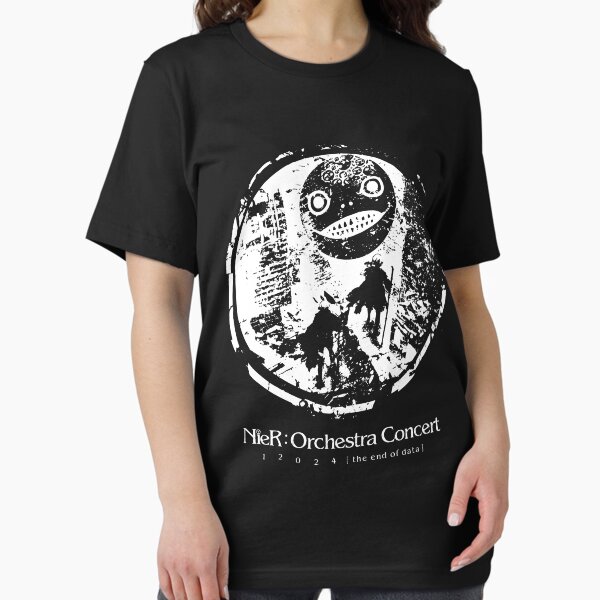 Vista previa del artículo con la obra «Diseño de concierto de orquesta NieR - Máscara de Emil / Yoko Taro 2B y 9S», diseñado y vendido por Japatonic Shop.