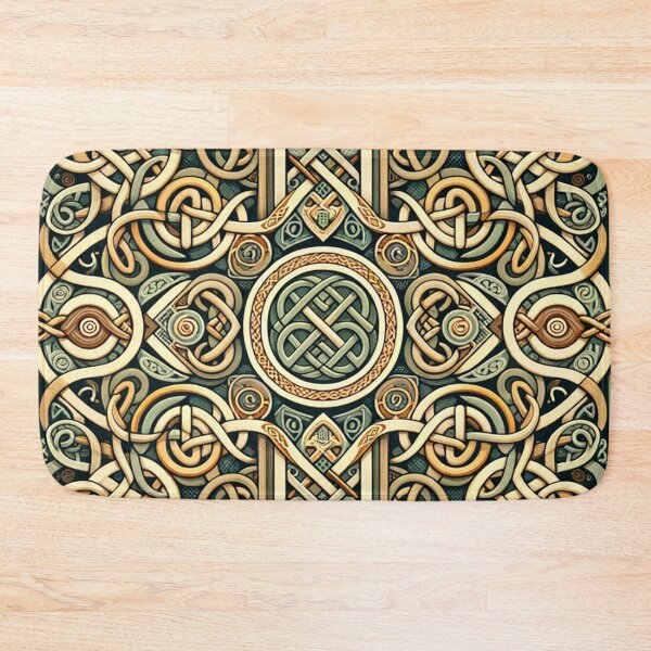 Item preview, Celtic Cross and Knot Pattern Print designed and sold by PinUpPizzazz.