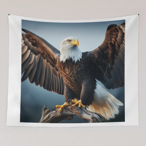 Item preview, Summit Sentinel - The Vigilant Stare of a Majestic Eagle designed and sold by ProgressMagnet.
