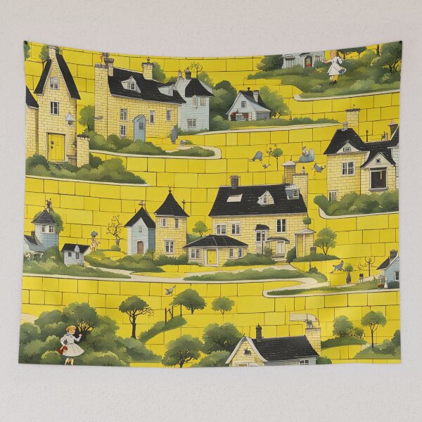 Item preview, Yellow brick town designed and sold by Joanne Walsh.