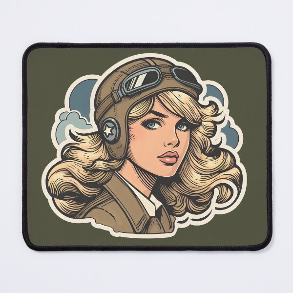 Item preview, Vintage Female Aviator Blonde designed and sold by Vertical Speed.