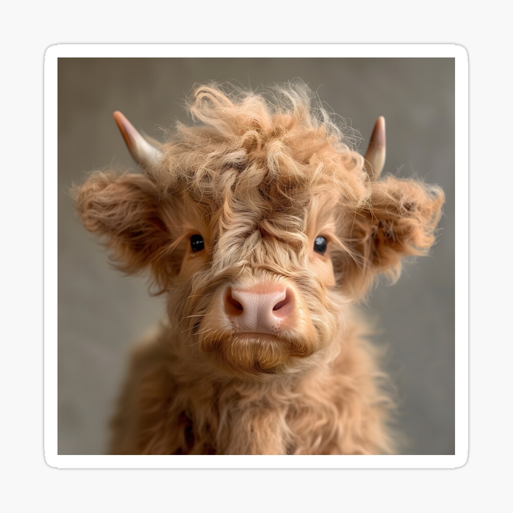 Highland mini cow - 1 Poster