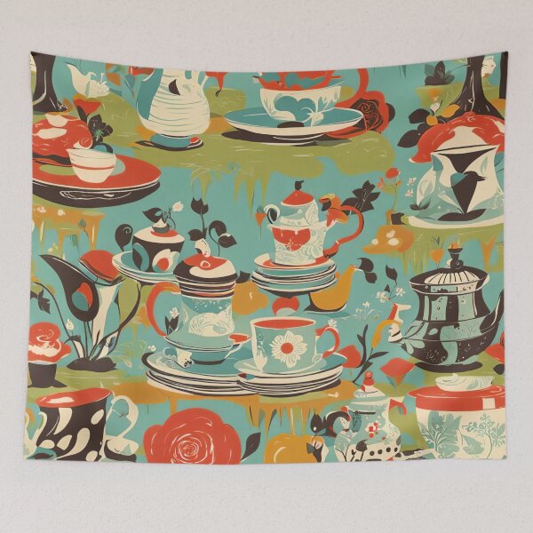 Item preview, Retro tea party designed and sold by Joanne Walsh.
