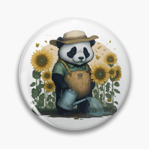 Item preview, A Panda Waters a Sunflower designed and sold by Designowner.