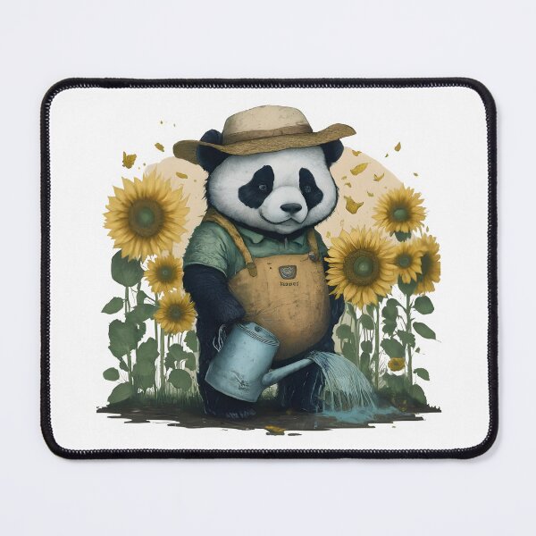 Item preview, A Panda Waters a Sunflower designed and sold by Designowner.