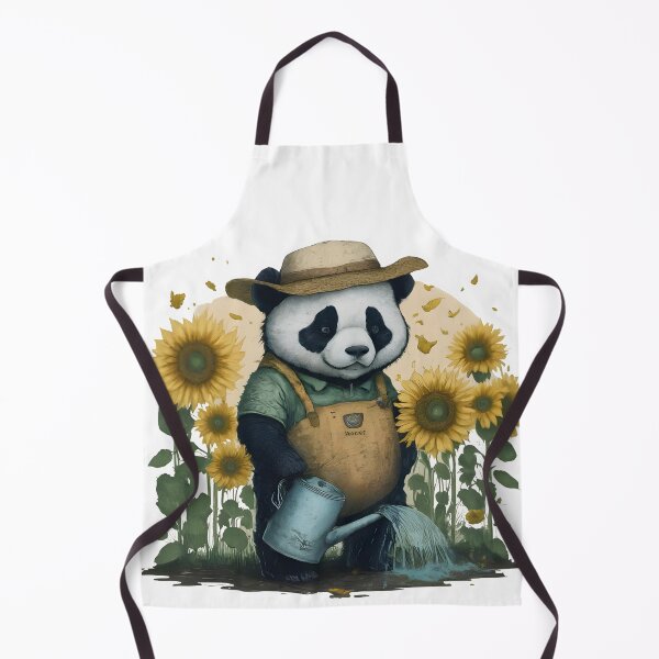 Item preview, A Panda Waters a Sunflower designed and sold by Designowner.